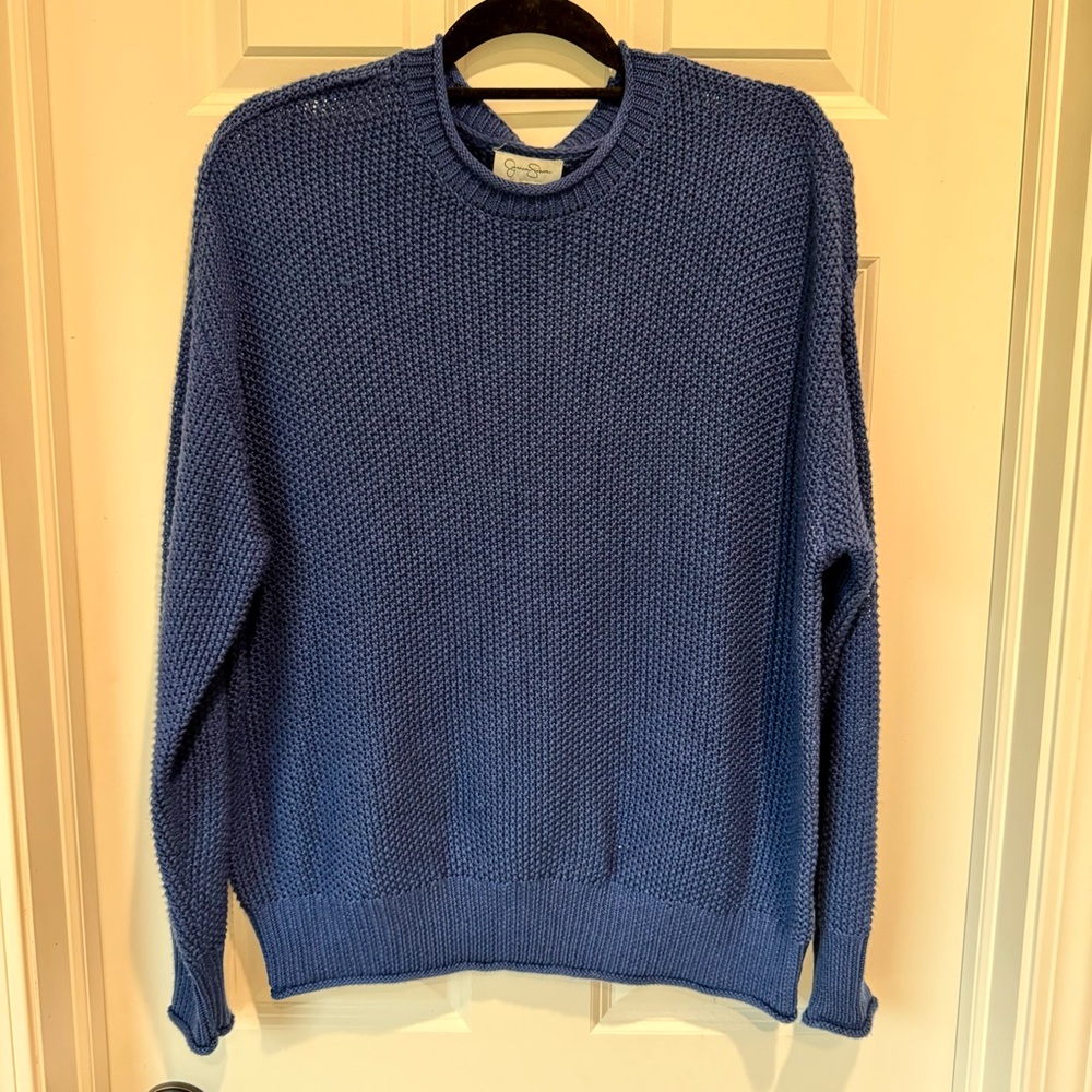Jessica Simpson Crew Neck Sweater -‎ Large - Royal Blue